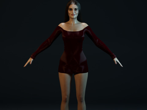 Emma Mackey 3D 模型