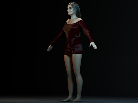 Emma Mackey 3D 模型