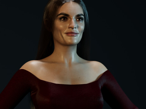 Emma Mackey 3D 模型