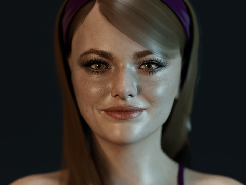 Emma Stone 3D Model