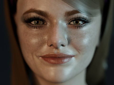 Emma Stone 3D 모델