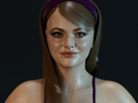 Emma Stone 3D 모델