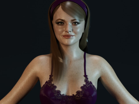 Emma Stone 3D 모델