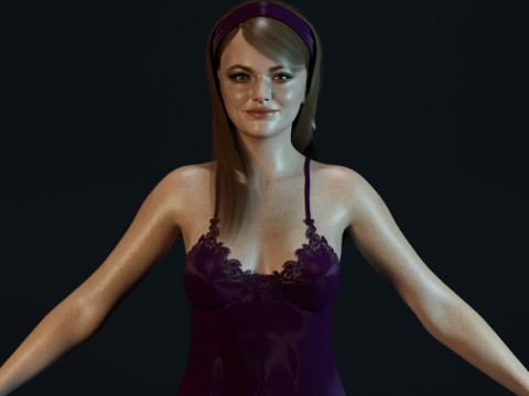 Emma Stone 3D 모델