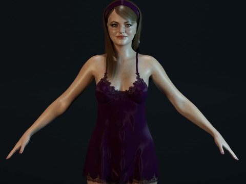 Emma Stone 3D 모델