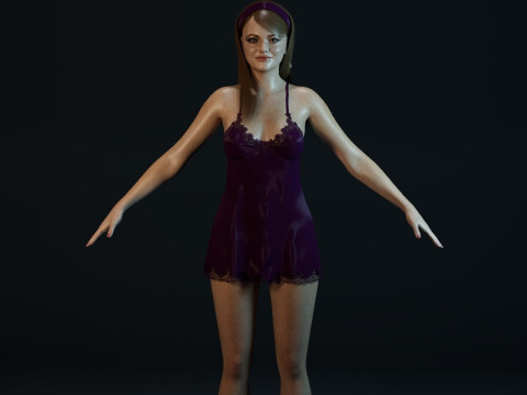 Emma Stone 3D 모델