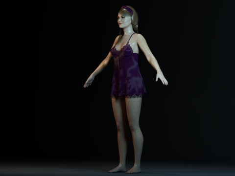 Emma Stone 3D 모델