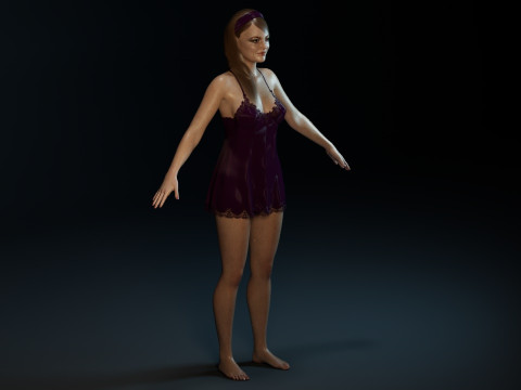 Emma Stone 3D 모델