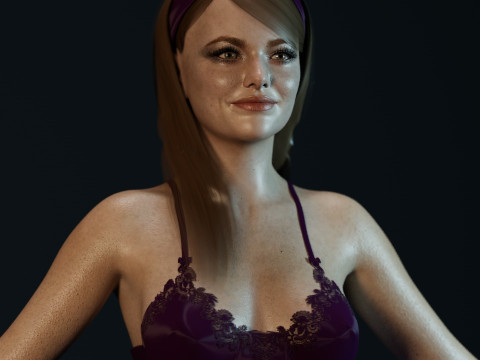Emma Stone 3D 모델