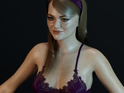Emma Stone 3D 모델