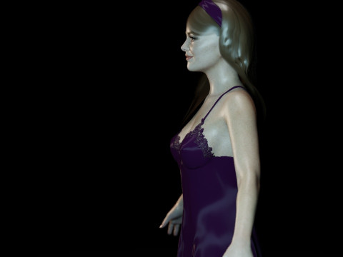 Emma Stone 3D 모델