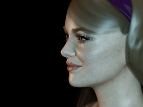 Emma Stone 3D 모델