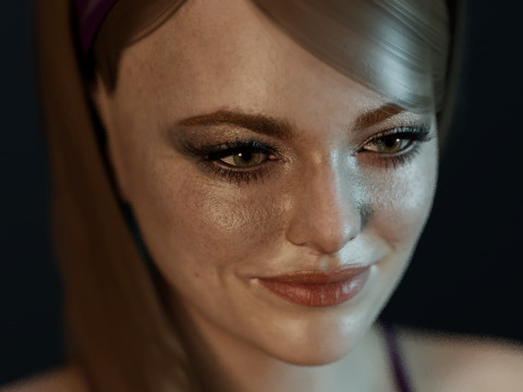 Emma Stone 3D 모델