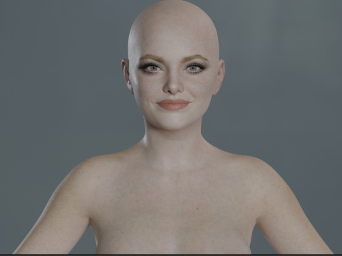 Emma Stone 3D 모델