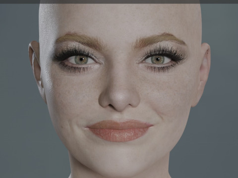 Emma Stone 3D 모델
