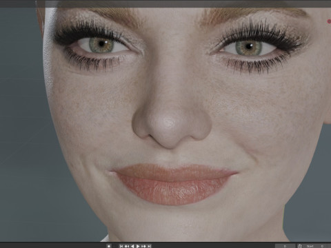 Emma Stone 3D 모델