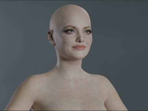 Emma Stone 3D 모델