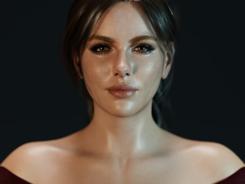 Kate Beckinsale 3D Model