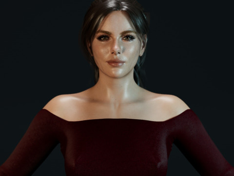 Kate Beckinsale 3D Model