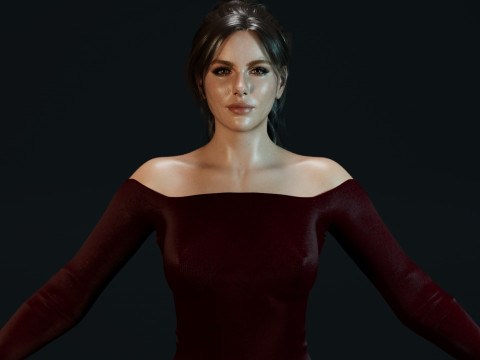 Kate Beckinsale 3D Model