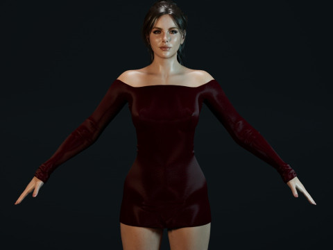 Kate Beckinsale 3D Model