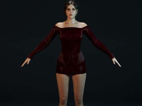 Kate Beckinsale 3D Model