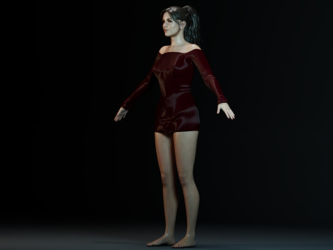 Kate Beckinsale 3D Model