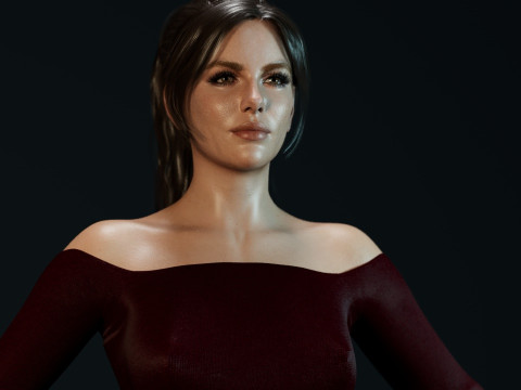 Kate Beckinsale 3D Model