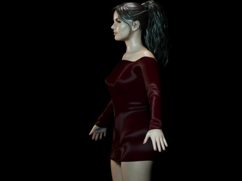 Kate Beckinsale 3D Model