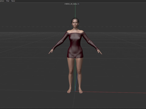 Kate Beckinsale 3D Model