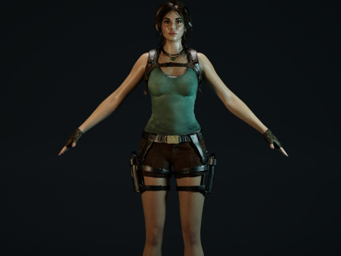 Lara Croft Model 3D