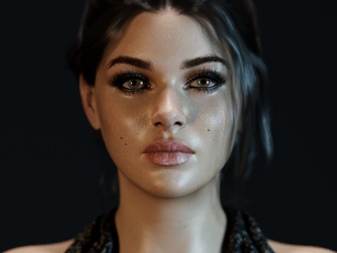 Nicola Peltz 3D Model
