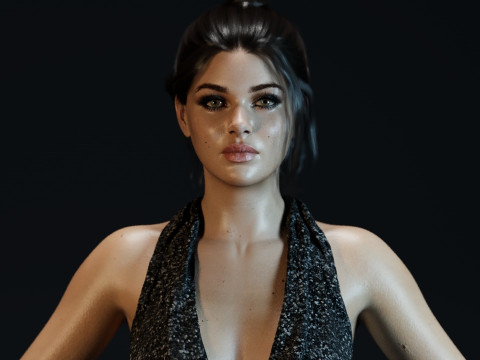 Nicola Peltz Modelo 3D
