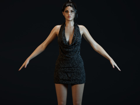 Nicola Peltz Modelo 3D