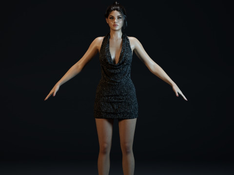 Nicola Peltz Modelo 3D