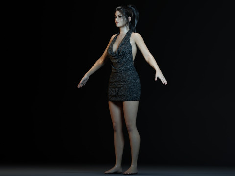 Nicola Peltz Modelo 3D