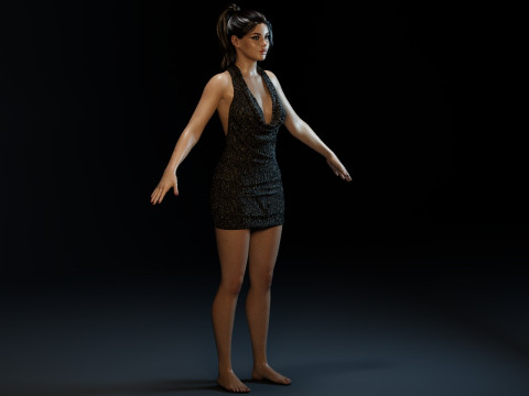 Nicola Peltz Modelo 3D