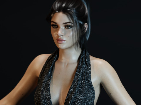 Nicola Peltz Modelo 3D