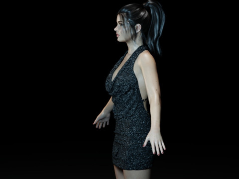 Nicola Peltz Modelo 3D