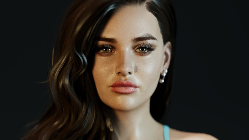 Katherine Langford 3Dモデル .c4d .max .obj .3ds .fbx .stl .blend