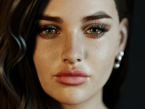 Katherine Langford 3Dモデル