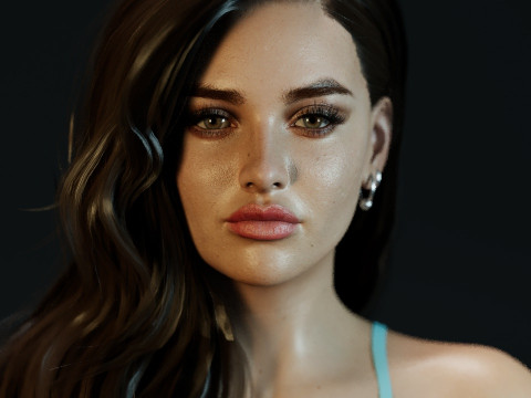 Katherine Langford 3Dモデル