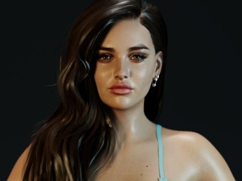 Katherine Langford 3Dモデル