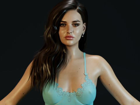 Katherine Langford 3Dモデル