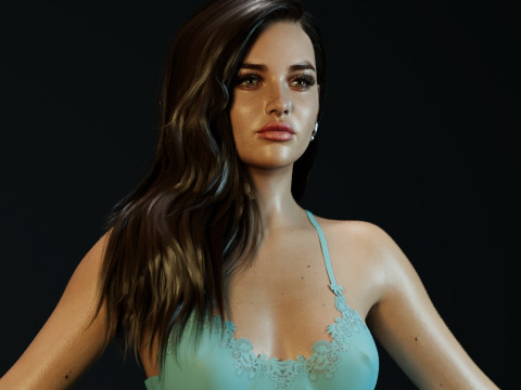 Katherine Langford 3Dモデル