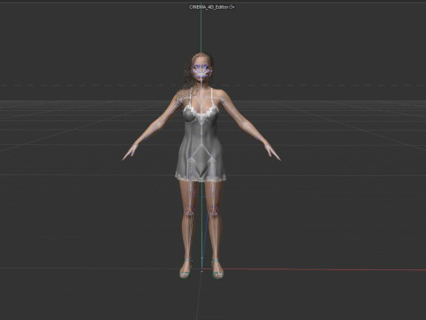Katherine Langford 3Dモデル