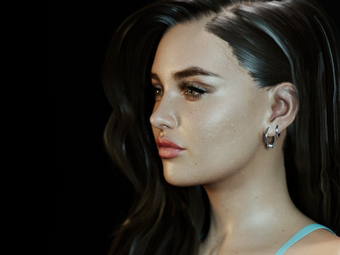 Katherine Langford 3Dモデル