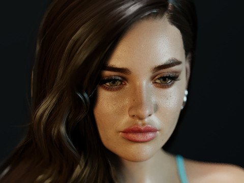 Katherine Langford 3Dモデル