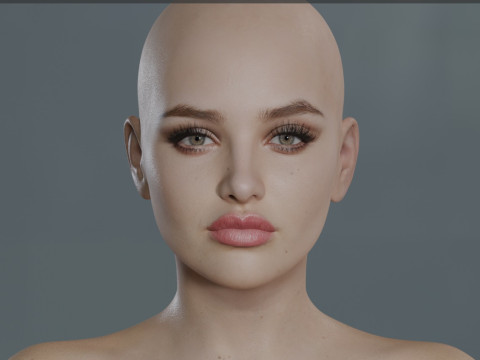 Katherine Langford 3Dモデル