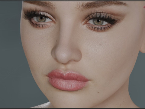 Katherine Langford 3Dモデル